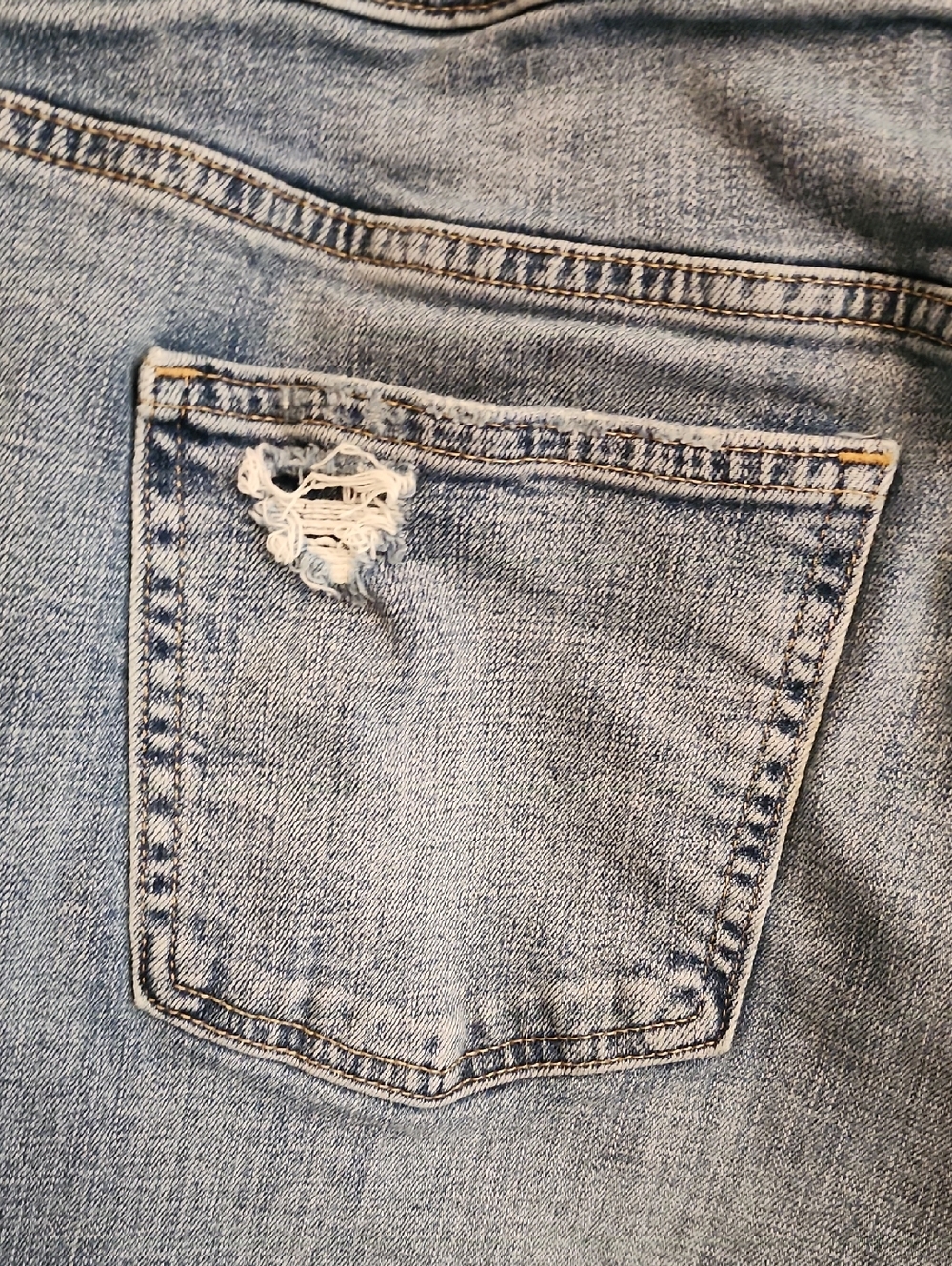 GAP Girlfriend Mid Rise Distressed Cropped Jeans - Picture 7 of 16
